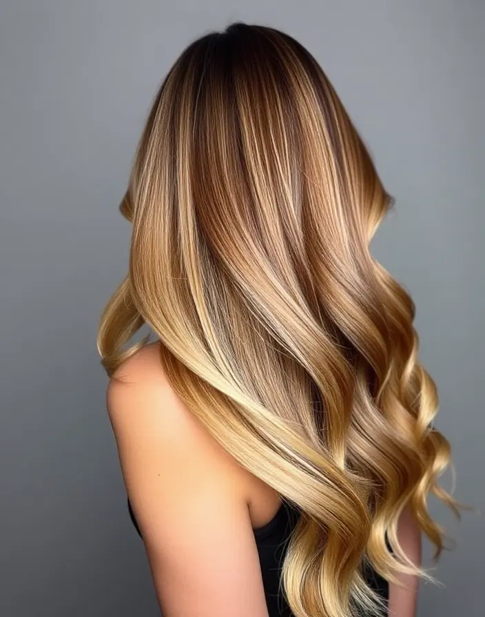 A balayage blowout